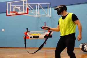 Different Nerf Rival blasters used in Newcastle