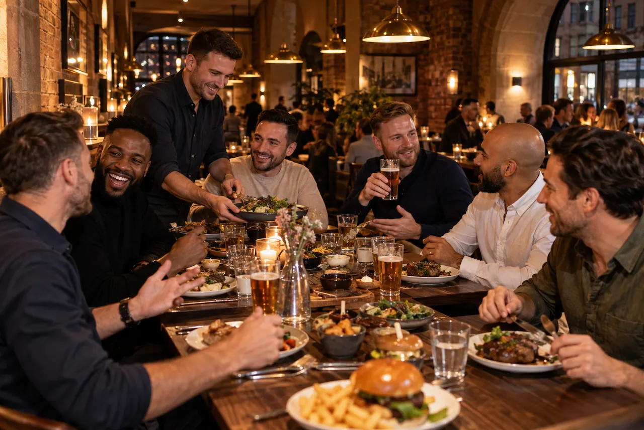 Group dining ideas for a Newcastle stag do